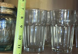 Glassware collection: clear ribbed tumblers, goblets, and a green corked jar - thumbnail 7 of 8