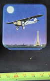 Vintage travel shaving kit with pewter containers and airplane tin - thumbnail 3 of 7