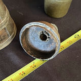 Antique wooden hand plane, metal bell with lid, and mortar and pestle set - thumbnail 13 of 14