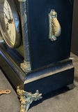 Antique Mantel Clock with Roman Dial and Brass Accents - thumbnail 7 of 9