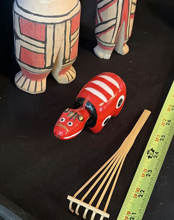 Assorted wooden traditional toys and decorative items - image 4 of 7