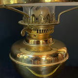 Brass oil lamp with glass shade and two wooden keepsake boxes - thumbnail 10 of 11