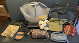 Assorted handbags and accessories with a teddy bear - thumbnail 1 of 12
