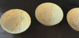 Japanese porcelain teaware set with plum-blossom glaze (bowls, cups, pitcher) and wooden boxes - thumbnail 2 of 8