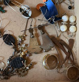 Assorted jewelry collection: bracelets, earrings, beads and trinkets - thumbnail 12 of 17