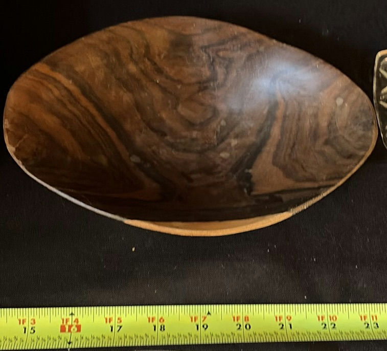 Vintage wooden containers glass plates and metal cookware - image 7 of 10