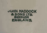 Vintage John Maddock & Sons porcelain pedestal cake stand with matching plates - thumbnail 10 of 11