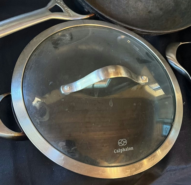 Calphalon cookware set with pots, pans, and glass lids - image 2 of 11