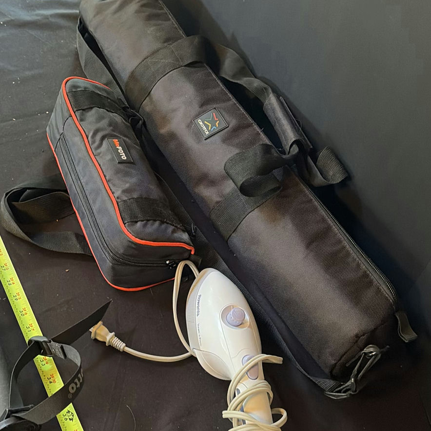 Tripods and camera supports with carrying cases and a Rowenta garment steamer - image 7 of 14