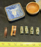Assorted wooden boxes, ceramics, and carved items - thumbnail 7 of 11