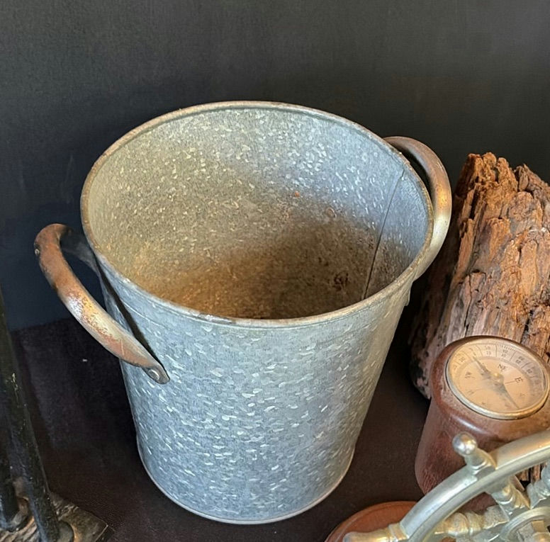 Nautical decorative items with ship wheel, bucket, and glass bottle - image 5 of 9