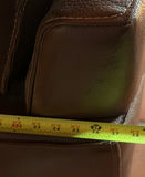 Brown Leather Loveseat - thumbnail 9 of 11