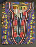 Kimono-style robe with obi belt and folded dashiki garment - thumbnail 7 of 7