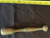 Antique wooden hand plane, metal bell with lid, and mortar and pestle set - thumbnail 10 of 14