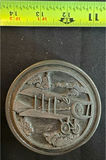 Vintage travel shaving kit with pewter containers and airplane tin - thumbnail 2 of 7