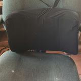 Green fabric office chair with back cushion - thumbnail 3 of 5
