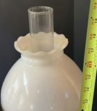Brass oil lamp with glass shade and two wooden keepsake boxes - thumbnail 11 of 11
