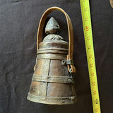 Antique wooden hand plane, metal bell with lid, and mortar and pestle set - thumbnail 6 of 14