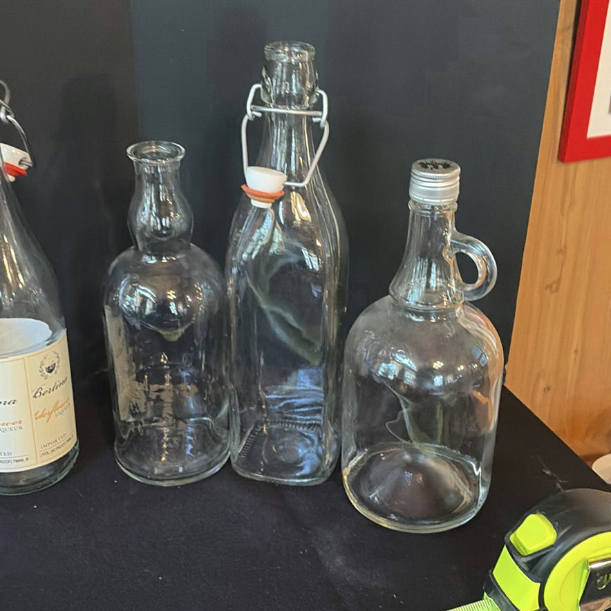 Assorted glass bottles, decanters and crystal dishware - image 4 of 11