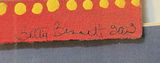 Framed painting by Betty Bennett of a woman in a blue dress holding a yellow bowl - thumbnail 4 of 5