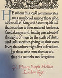 World War I Memorial Scroll with Royal Crest and Buckingham Palace Packaging - thumbnail 2 of 8