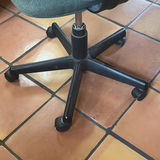 Green fabric office chair with back cushion - thumbnail 5 of 5