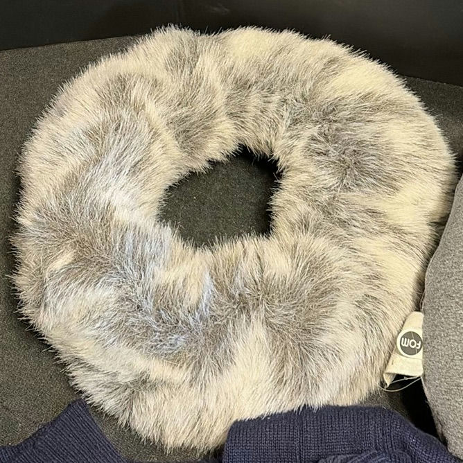 Winter hat, scarves, sweaters, and travel neck pillow - image 11 of 11