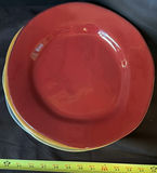 Colorful ceramic Pier One dinner plates (red, blue, yellow, and green) - thumbnail 8 of 9