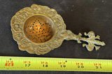 Antique brass ornate sifter and antique bell - thumbnail 5 of 8