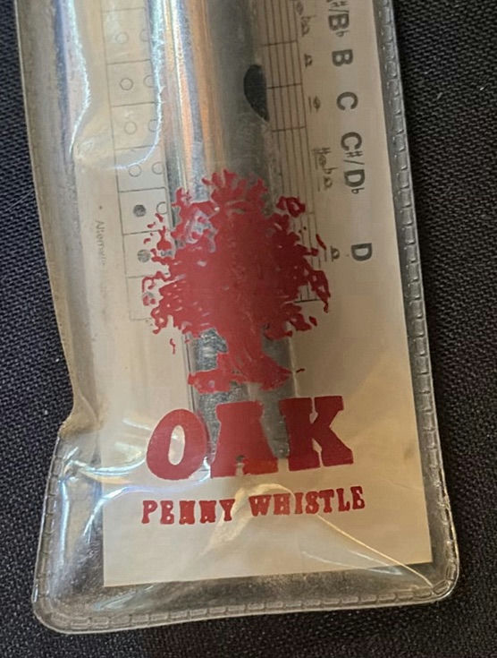 Wooden and plastic recorders with packaged Oak Penny whistle - image 7 of 7