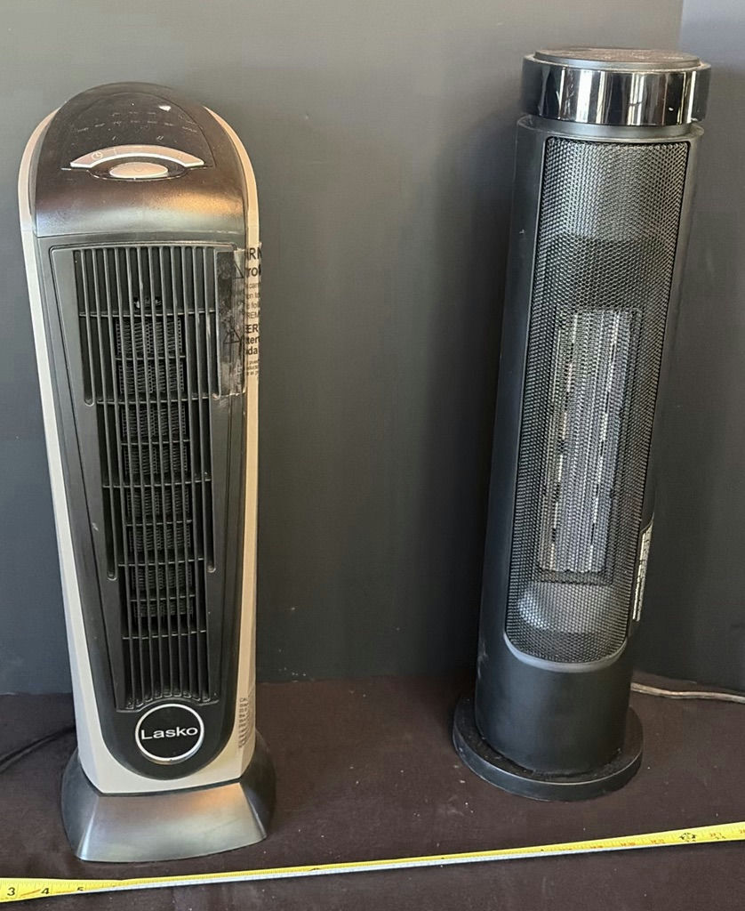 Two Lasko tower-style electric space heaters - image 1 of 7