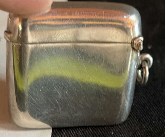 Typed 1978 letter and WWI engraved silver match safe - image 4 of 5