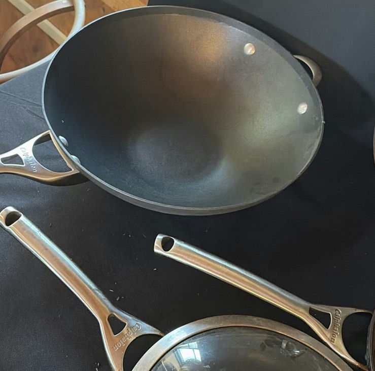 Calphalon cookware set with pots, pans, and glass lids - image 5 of 11