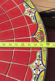 Round Mosaic Patio Table with Four Pink-Cushion Chairs - thumbnail 7 of 8