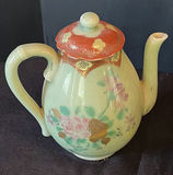 Vintage porcelain tea set with floral and maritime motifs - thumbnail 2 of 8