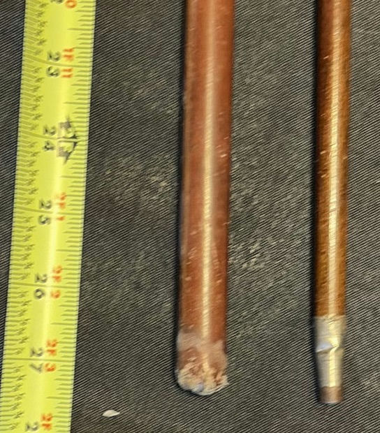 Two wooden swagger sticks with Canadian Corps of Engineers insignia - image 6 of 7