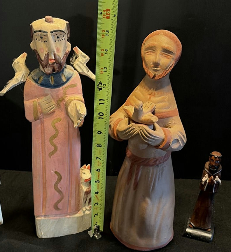 Set of wooden religious statues and shrine - image 8 of 11