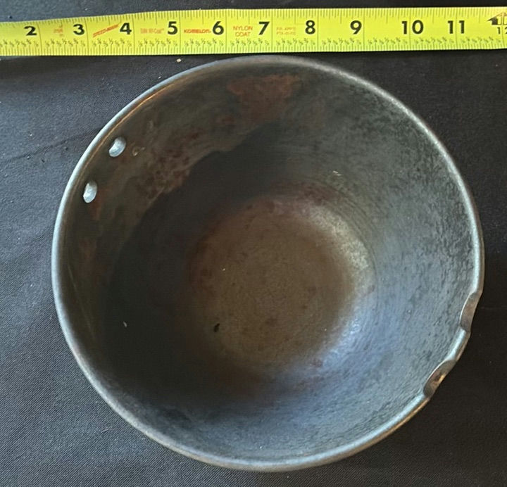 Vintage wooden containers glass plates and metal cookware - image 5 of 10
