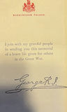 World War I Memorial Scroll with Royal Crest and Buckingham Palace Packaging - thumbnail 4 of 8