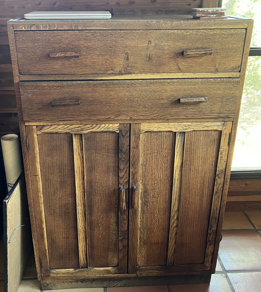 Wooden Cabinet with Drawers and Shelving - image 1 of 2