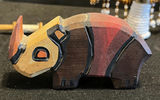 Assorted wooden carvings and beaded figurines - thumbnail 6 of 15