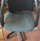 Green fabric office chair with back cushion - thumbnail 2 of 5