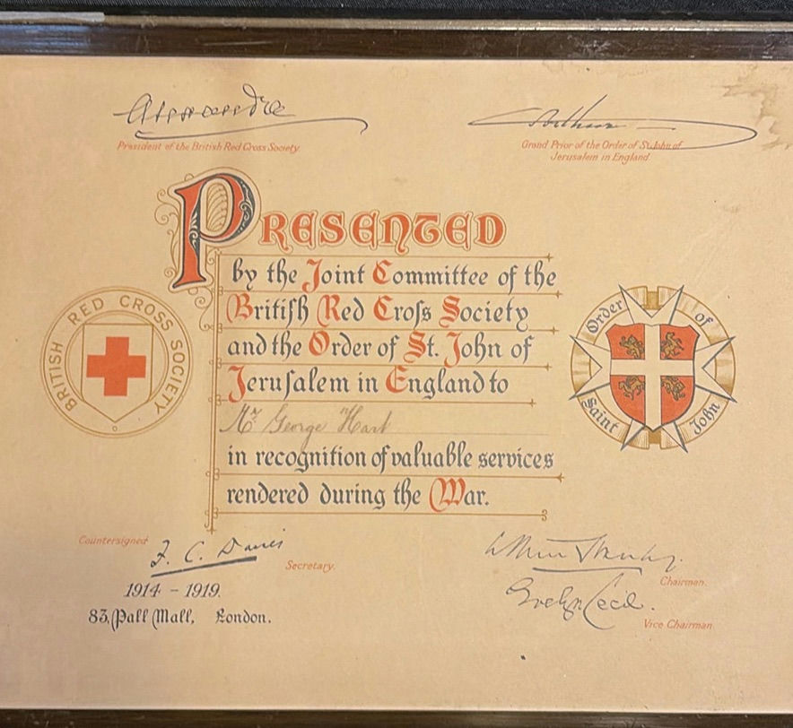 WWI British Red Cross and St. John of Jerusalem Certificates  - image 3 of 8