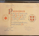 WWI British Red Cross and St. John of Jerusalem Certificates - thumbnail 3 of 8