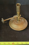 Antique brass lamp burner with ring clamp and base - thumbnail 4 of 9