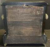 Antique Mantel Clock with Roman Dial and Brass Accents - thumbnail 9 of 9