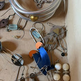 Assorted jewelry collection: bracelets, earrings, beads and trinkets - thumbnail 11 of 17