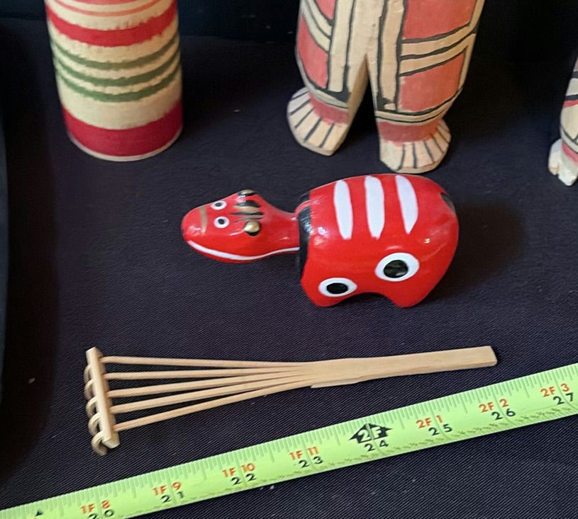 Assorted wooden traditional toys and decorative items - image 3 of 7