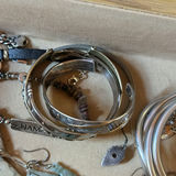 Assorted jewelry collection: bracelets, earrings, beads and trinkets - thumbnail 8 of 17
