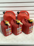 No-Spill Gasoline Cans, Set of Five - thumbnail 1 of 1
